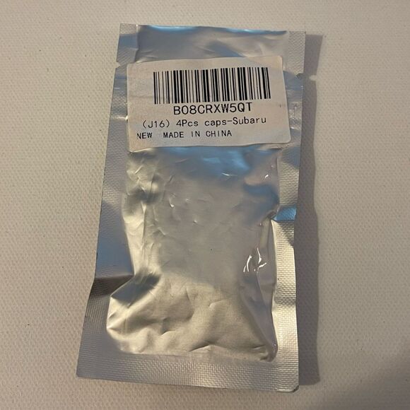 Subaru Valve Stem Caps in Black Set of 4 NWT - Picture 4 of 4